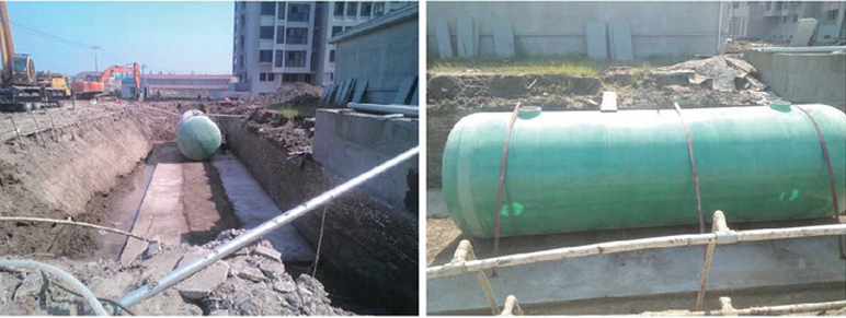 地埋式雨水回收利用設(shè)備系統(tǒng)工藝流程配圖